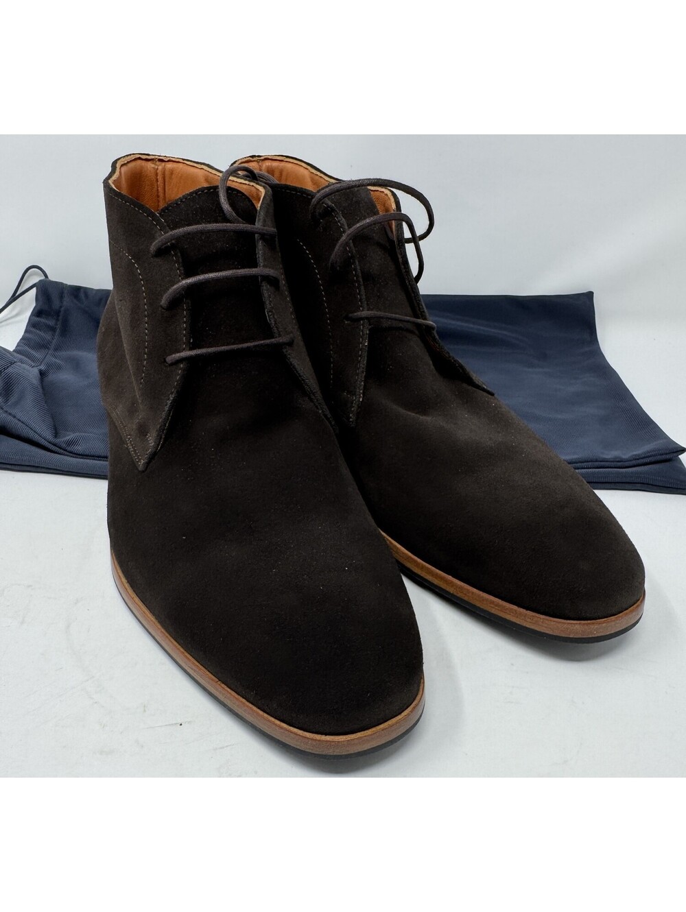 Wolf & Shepherd Striker Suede Chukka Brown Mens Boots Size 10.5 Made In Portugal